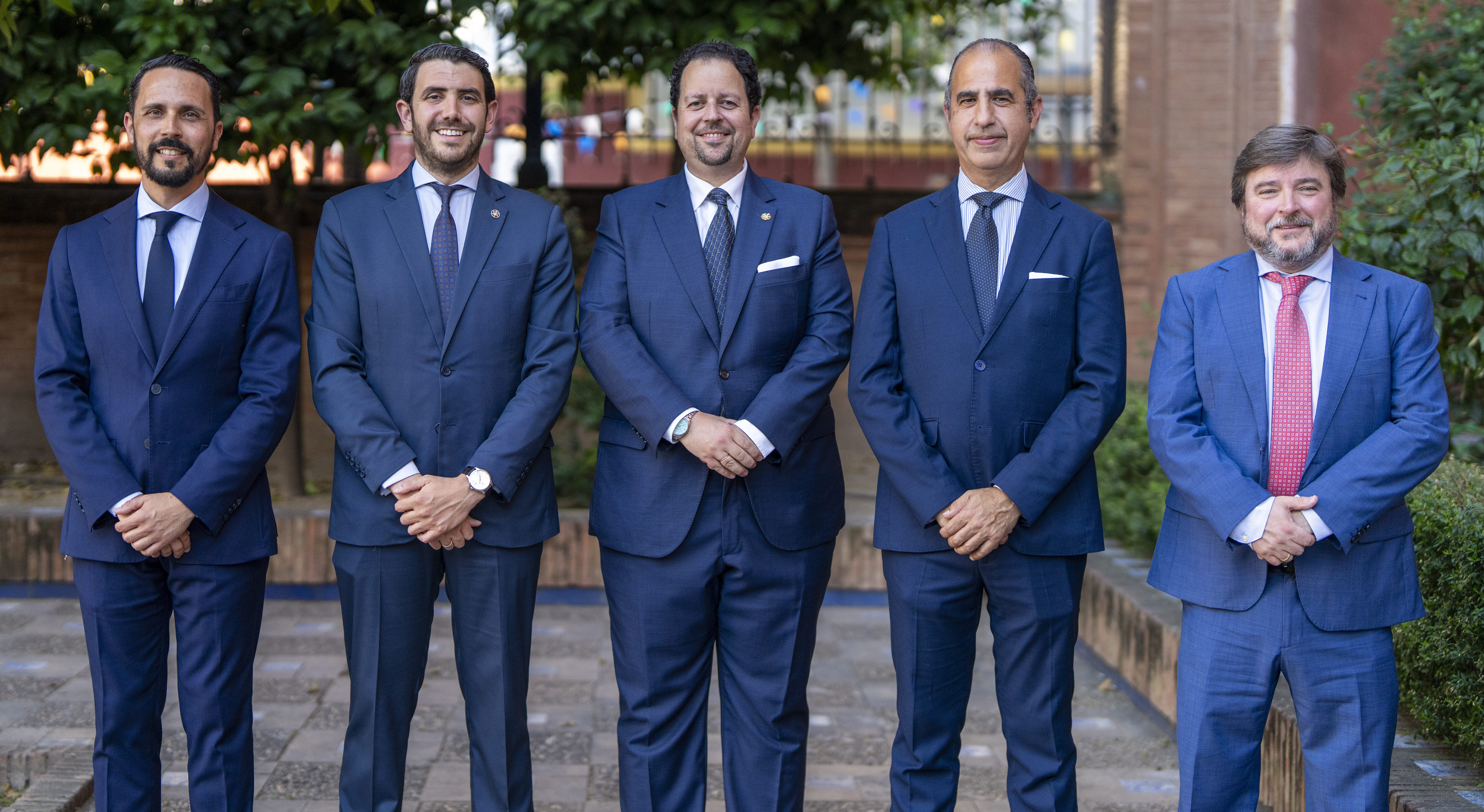 Manuel Jesús Merino Delgado (Candidato a Fiscal), Víctor Castaño Mora (Candidato a Secretario I), José Antonio Zarrías Adame (Candidato a Mayordomo I), Luis de las Heras García de Vinuesa (Candidato a Mayordomo II), Ricardo Moreno Galindo (Candidato a Secretario II)